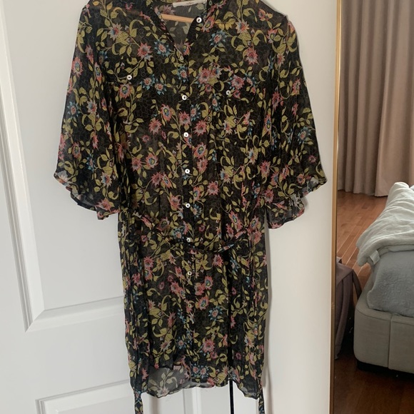 Brand Aaiko , great condition , dress , black with pattern - Picture 1 of 1